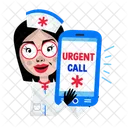 Urgent Call Ringing Mobile Icon