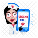 Urgent Call Ringing Mobile Icon