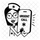 Urgent Call Ringing Mobile Icon
