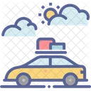 Urlaub Auto Expedition Symbol