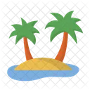 Palme Strand Insel Symbol