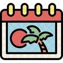 Urlaubskalender  Symbol