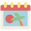 Urlaubskalender  Symbol