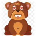 Urso apaixonado  Ícone