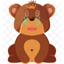 Urso chorando alto  Ícone