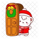 Urso Inverno Natal Decoracao Icon