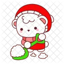 Urso Inverno Natal Decoracao Icon