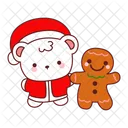 Urso Inverno Natal Decoracao Icon