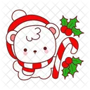 Urso Inverno Natal Decoracao Icon