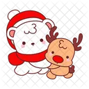 Urso Inverno Natal Decoracao Icon