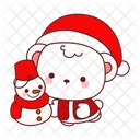 Urso Inverno Natal Decoracao Icon