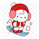 Urso Inverno Natal Decoracao Icon