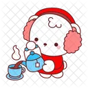 Urso Inverno Natal Decoracao Icon