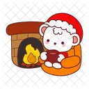 Urso Inverno Natal Decoracao Icon