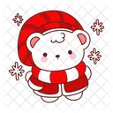 Urso Inverno Natal Decoracao Icon