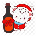 Urso Inverno Natal Decoracao Icon