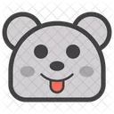 Urso Com Lingua Para Fora Cara De Urso Emoji Icon