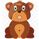 Urso Tonto Tonto Confuso Ícone