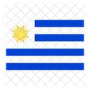 Uruguai Bandeira Pais Ícone