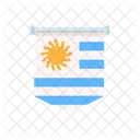 Uruguai Nacional Bandeira Ícone