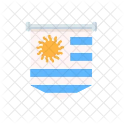 Uruguai Flag Ícone