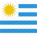 Uruguay Flag World Icon