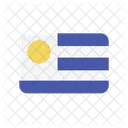 Uruguay Uy Flag Country Icon