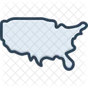 Us America Map Icon