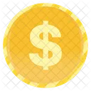 Us American Samoa Dollar Coin Us American Samoa Dollar Gold Coins Icon