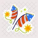 Us Fireworks Us Firecrackers Rocket Fireworks Icon