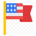 US Flagge Fahnenmast Nationalflagge Symbol