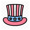 Us Hat Cap Headgear Icon