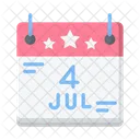 Us Independence Day Celebration Independence Day Icon