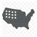 Usa American Map Icon