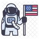 Usa Spaceman Astronaut Icon