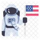 Usa Spaceman Astronaut Icon