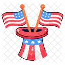 Hat American Usa Icon