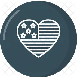 Usa heart  Icon