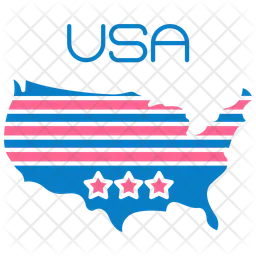 USA-Karte  Symbol