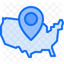 Usa Map Usa Location Map Icon