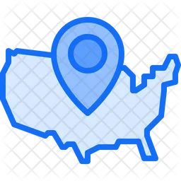 Usa Map  Icon