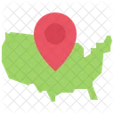 Usa Map  Icon