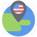 Usa Map  Icon