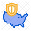Usa Map  Icon