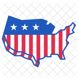 Usa Map  Icon
