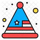 Usa Party Hat  Icon