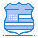 USA-Polizeiabzeichen  Symbol