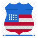 USA-Polizeiabzeichen  Symbol