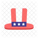 Stars And Stripes Fourth Of July Hat Independence Day Icon