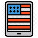 미국 태블릿 미국 투표 온라인 투표 아이콘
